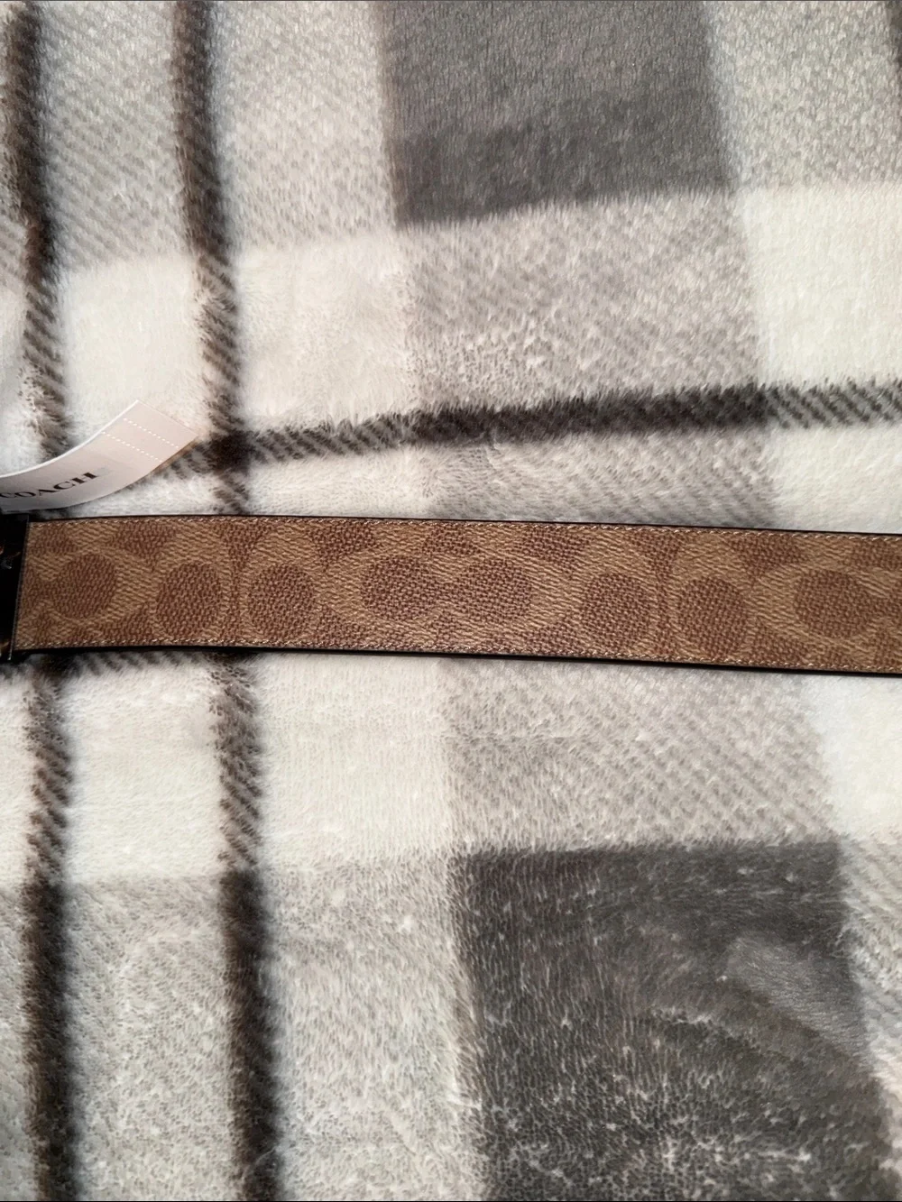 Coach Signature Buckle Cut-To-Size Reversible Belt, 38 MM BNWT